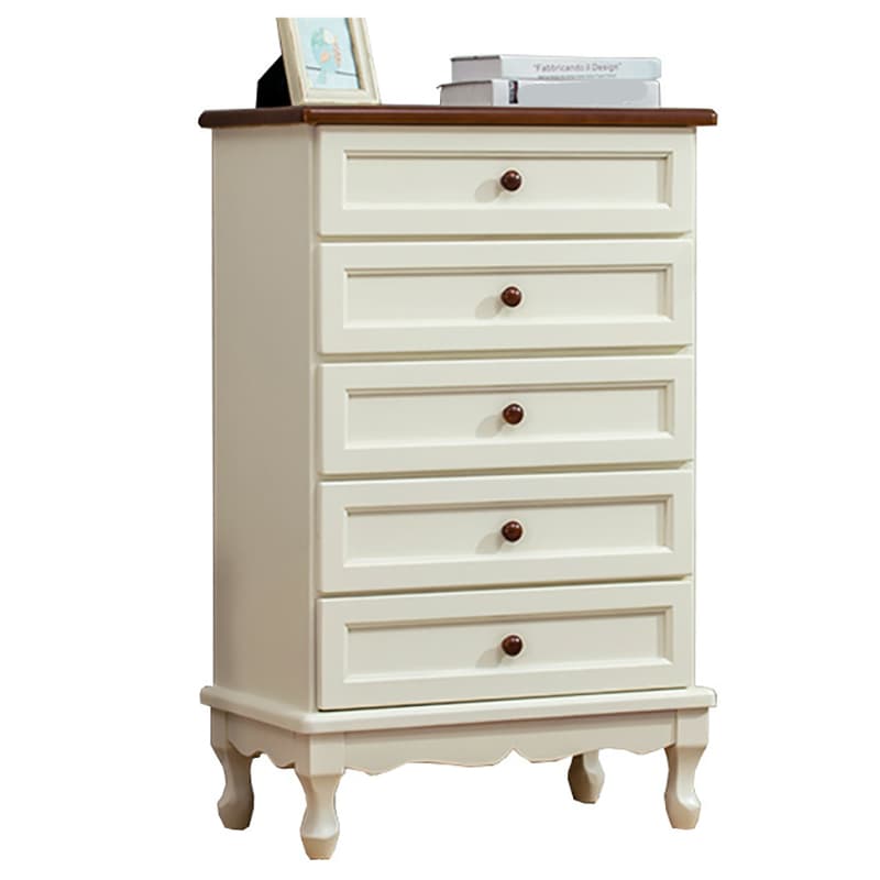 Solid Wood Countertop Storage Chest Traditional Style with Drawers thumbnail 5
