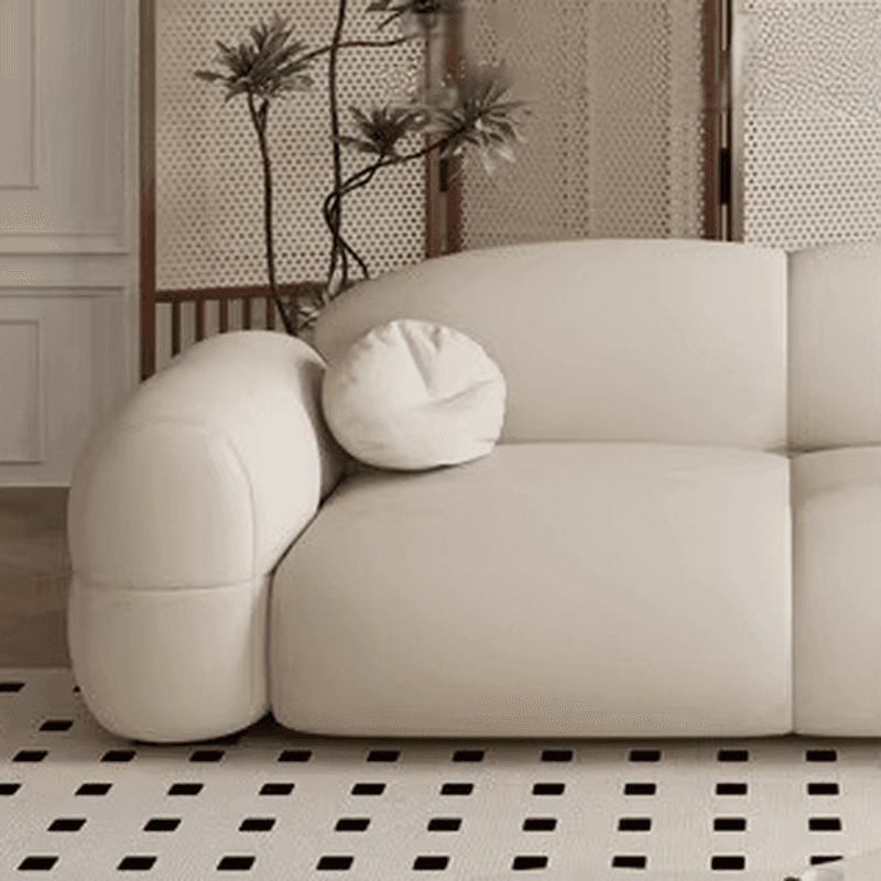 Versatile Grey/Blush/Amber Flannel Standard Sofa/Loveseat with Arm and Concealed Support thumbnail 9