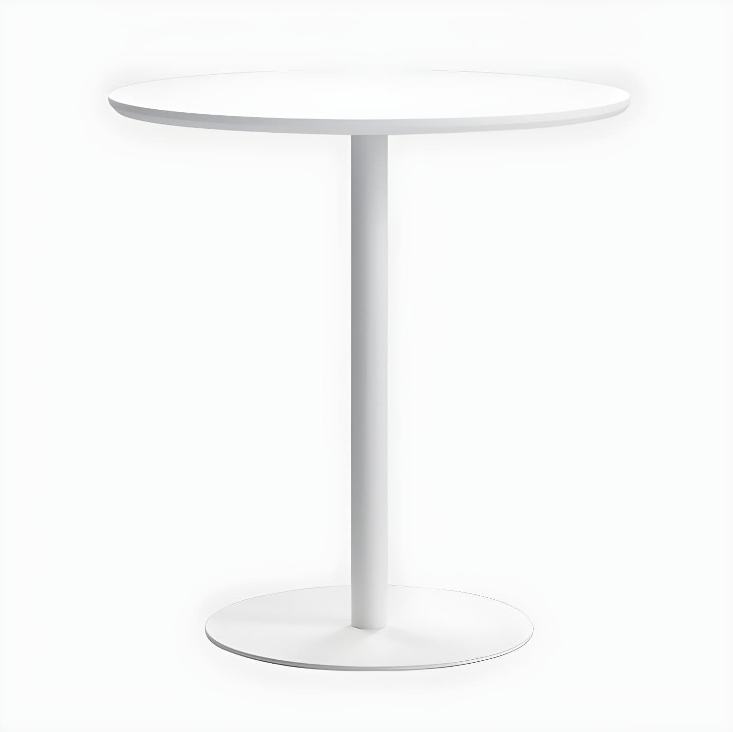 Round Tulip Base Casual Dining Table Four-Color Fixed Table with Solid Wood thumbnail 7
