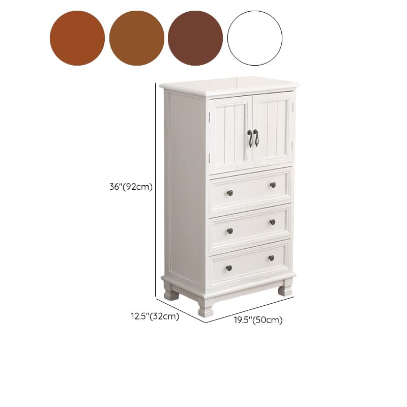 Scandinavian Narrow Metal Lingerie Chest/Semainier, Features 1 Cabinet and Included Shelves - image 24