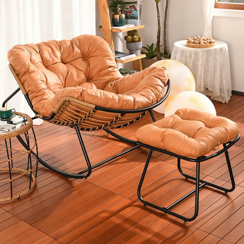 Ergonomic and Stationary Cotton Nursery Recliner with Back thumbnail 6