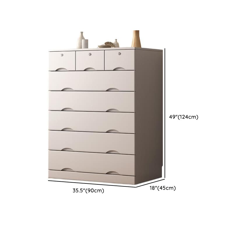 Light Gray Simple Cube Console Dresser for Parlor thumbnail 15
