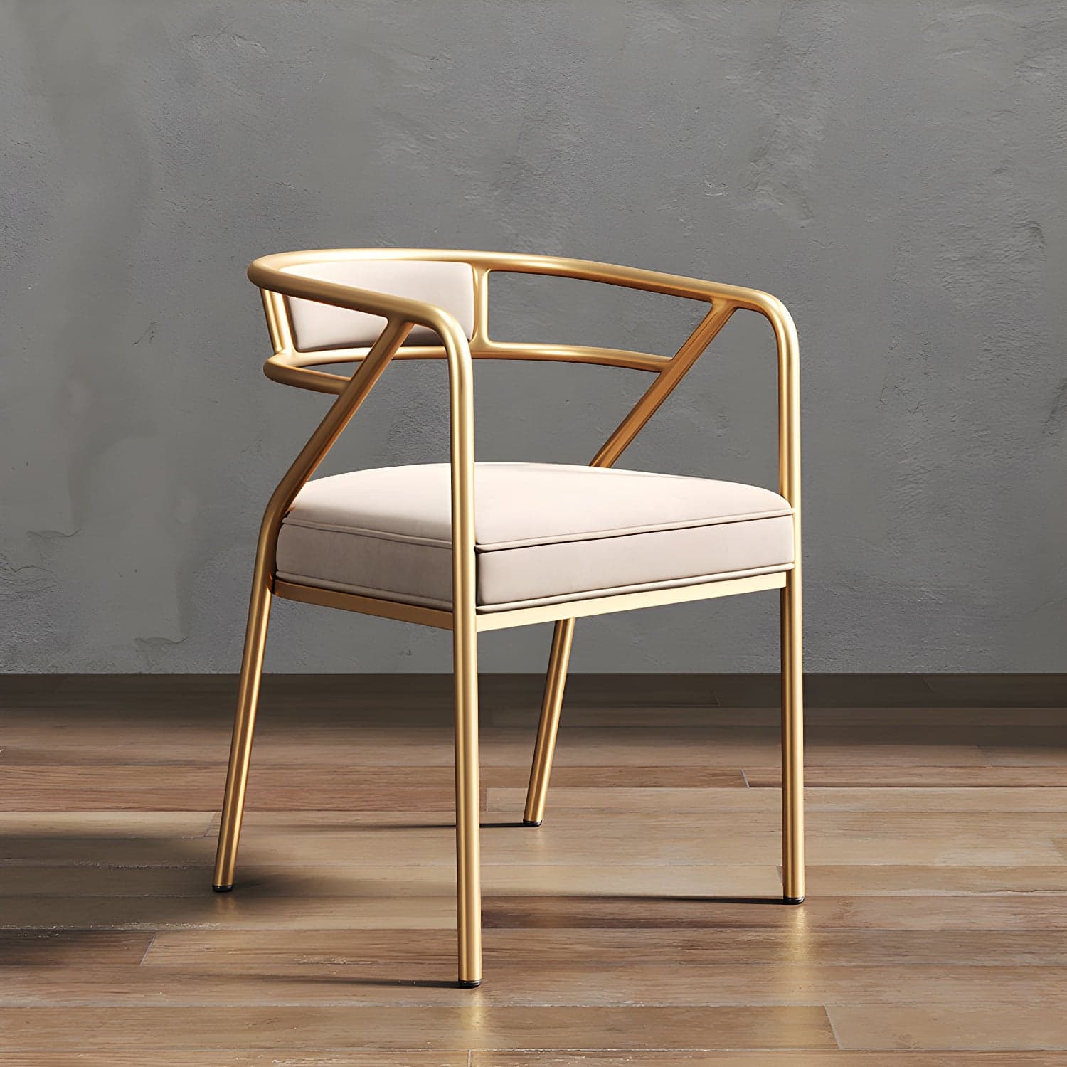 Glam Dining Chair Open Back Upholstered Dining Side Chair with Metal Legs thumbnail 19