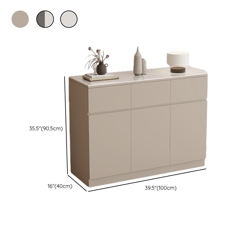 Sideboard with 4 Drawers/3 Drawers/2 Drawers, Narrow/Standard Size, Drawers Storage, Sintered Stone Countertop, Alterable Shelf, 4 Doors/3 Doors/2 Doors, and Tabletop thumbnail 14