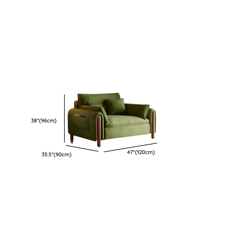 Straight/L-Shape Olive Green Sofa/Corner Sectional with Horizontal/Left Orientation thumbnail 10