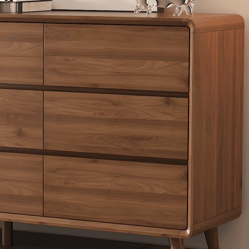 Modern Natural Wood Double Dresser/Bachelor Chest with 9 Drawers/7 Drawers/8 Drawers, Horizontal/Vertical Orientation - image 9