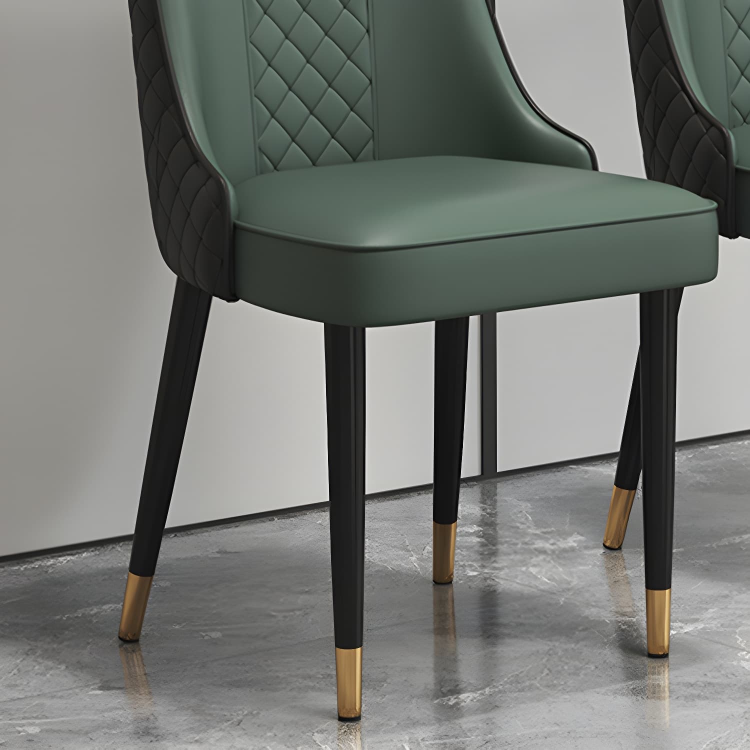 Glam Style Side Chair Leather Parsons Indoor Dining Chair for Living Room thumbnail 17