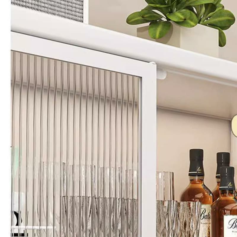 Modern Steel Sideboard Standard-Sized Open Storage Non-Adjustable Shelves thumbnail 10