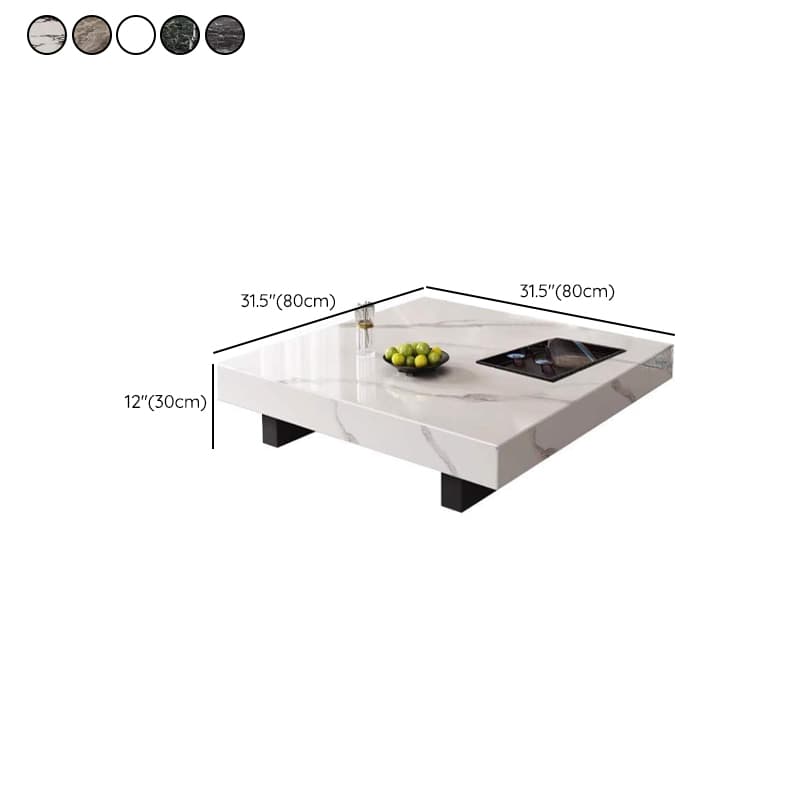 Dual Footing Geometric Figure/Square Accent Table for Home thumbnail 14