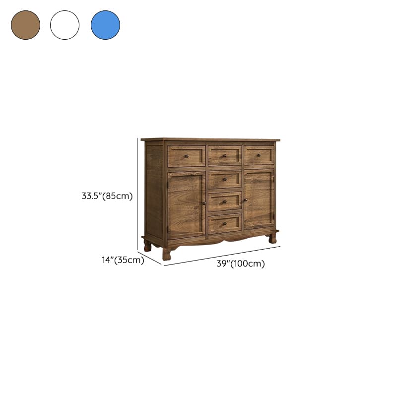 Modern Wooden Bachelor Chest with Vertical Drawers with Drawers thumbnail 20