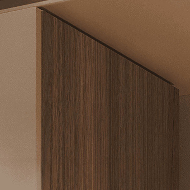 Sand Minimalist Laminate Cabinet Armoire with Soft Close Drawer, Soft Close Door, Interior Shelves, and Clothing Rod thumbnail 3