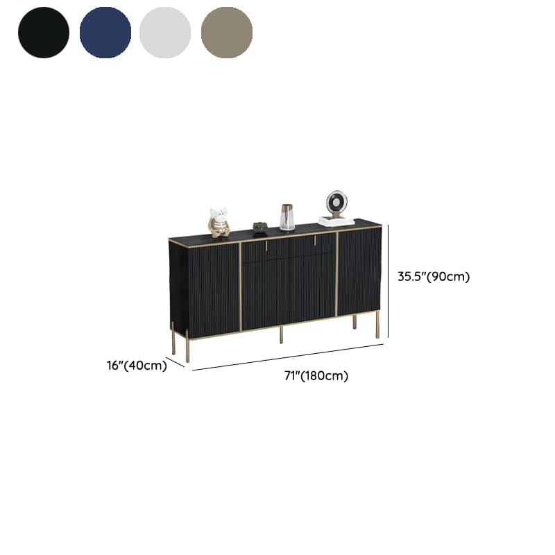 Glam Wood Sideboard Credenza with Cabinets and Drawers Assembly 40cm Width x 90cm Height - image 20