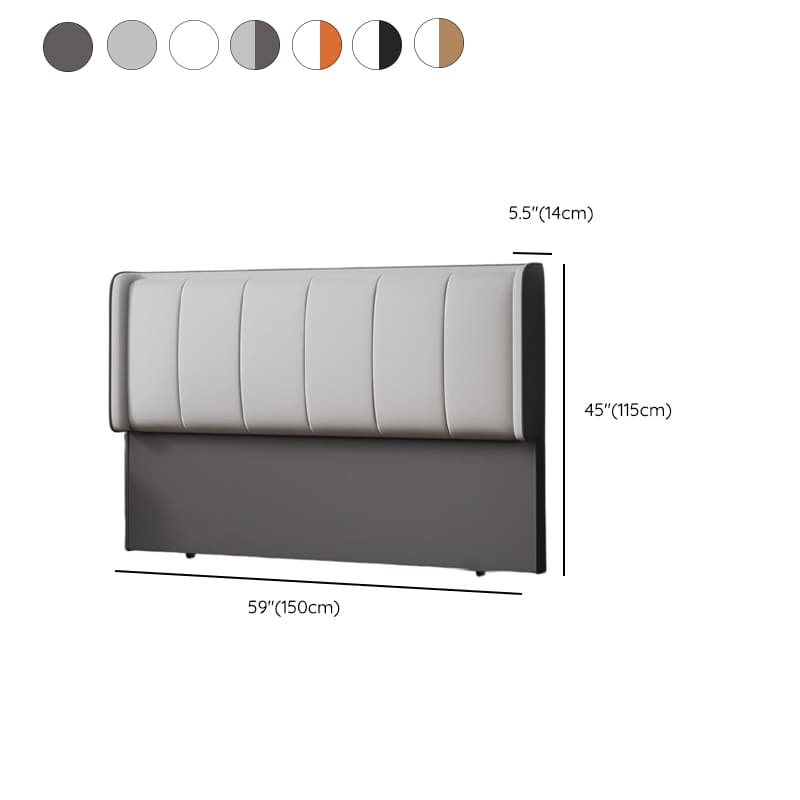 Modish Style Panel Headboard with No Distressing in Pine Wood, Rectangle Shape for Full/Queen Bed, Featuring Sponge Upholstery Fill and Standard Height thumbnail 14