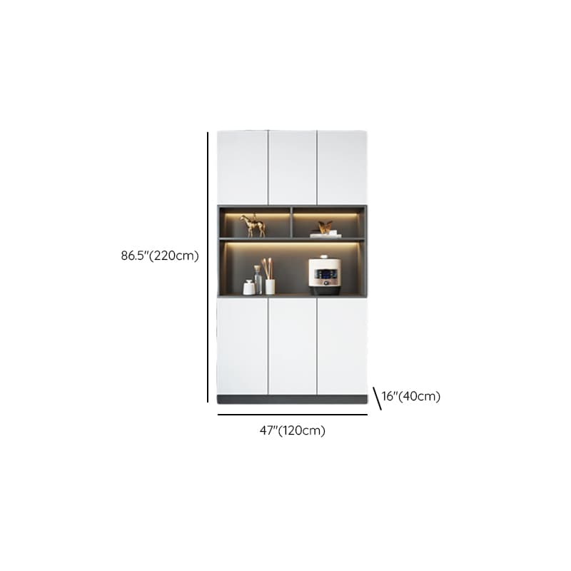 Standard/Wide Chalk 3 Drawers Closet 2 Shelves/1 Shelf Glass Doors Functional Storage Cabinet Sideboard thumbnail 14