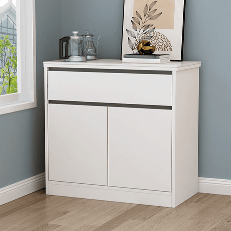 Buffet Table/Server with 1 Drawer, Drawers Storage, Sintered Stone Countertop, Adjustable Shelving, and 4 Doors/3 Doors/2 Doors Tabletop