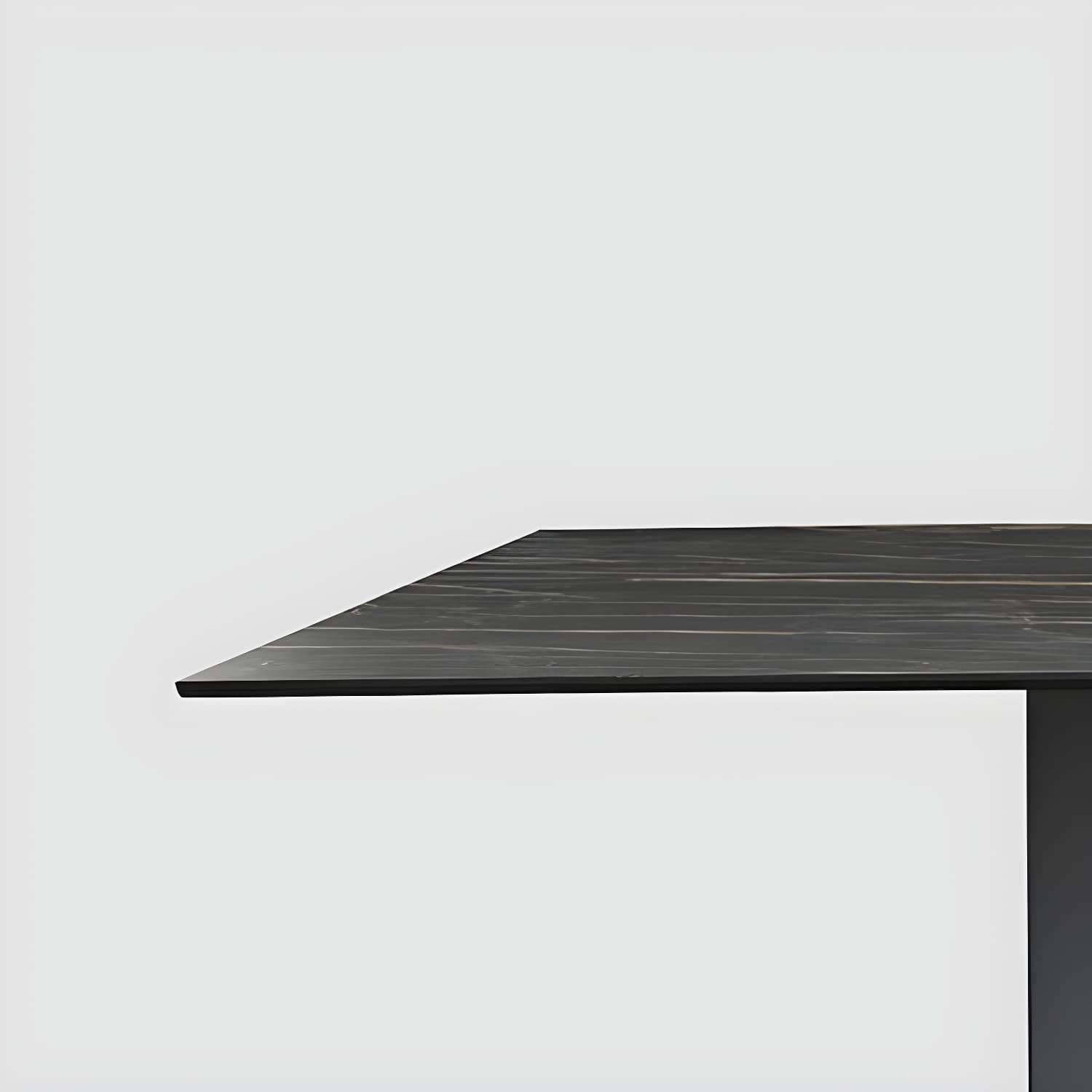 Rectangular Sintered Stone Dining Table Modern Furniture with Steel Base for Home thumbnail 8