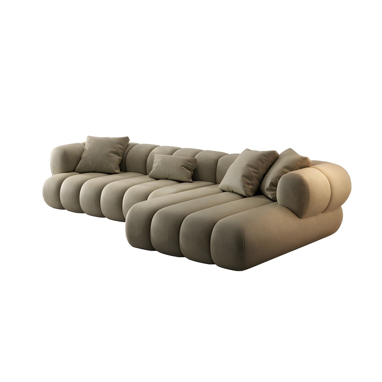 Scandinavian Green Sofa with Tuxedo Arm and Sewn Pillow Back thumbnail 17