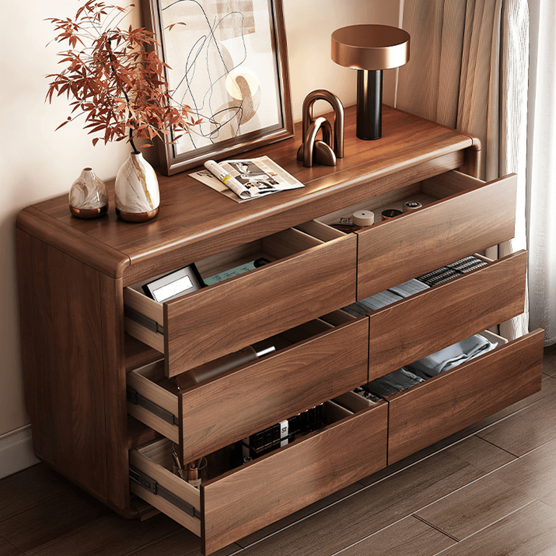 Modish Raw Wood Square Double Dresser/Bachelor Chest/Wardrobe Chest with 6 Drawers/7 Drawers/5 Drawers in Horizontal/Vertical Orientation thumbnail 4