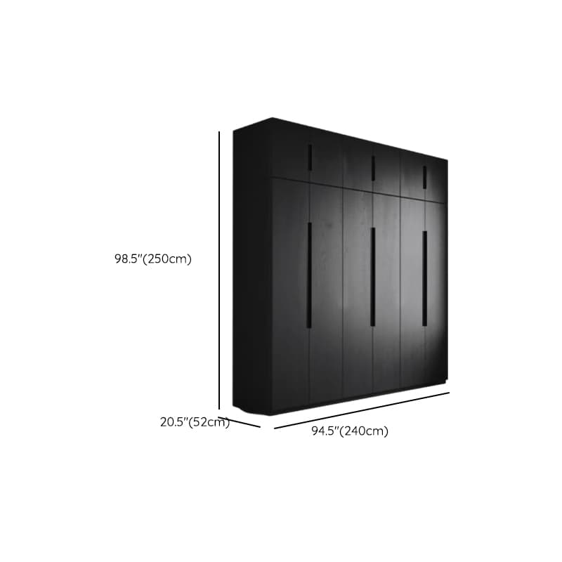 Ink Trendy Timber Wardrobe Armoire with Soft Close Drawer and Door, Interior Shelves, Clothing Rod thumbnail 33