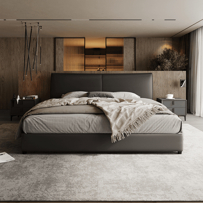 Solid Color Storage Bed/Platform Bed with Pine Wood Frame for Living Room thumbnail 2