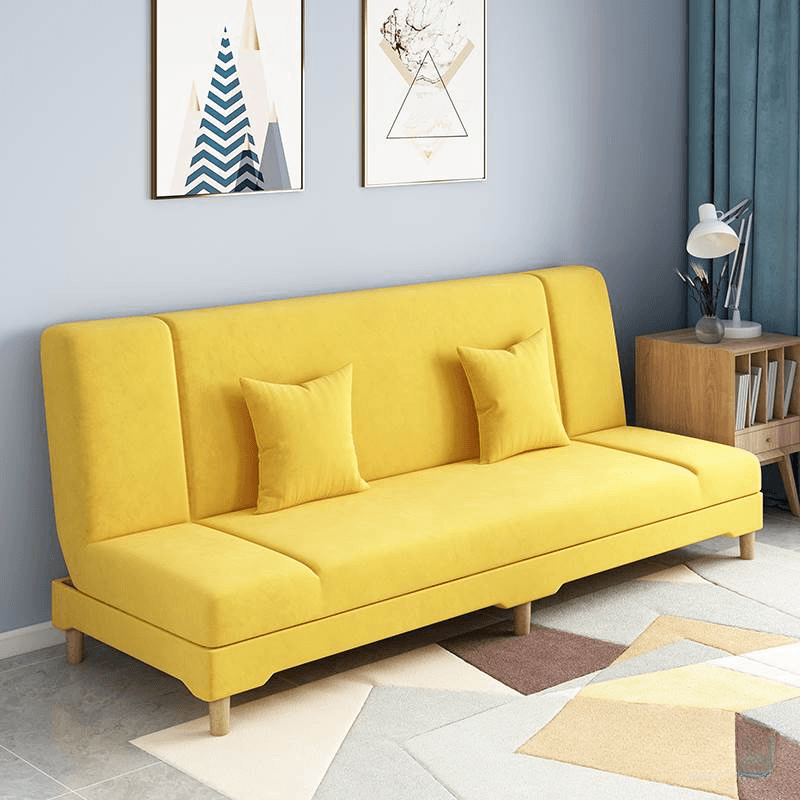 Contemporary Modern Grey/Azure/Emerald Green Sleeper, Solid Color, 3-Seater with 2 Pillows thumbnail 14