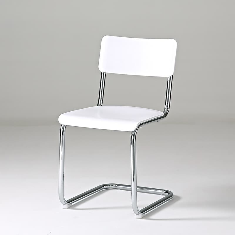 Modern Simple Style Ventilated Back Armless Chair with Metallic Alloy Legs thumbnail 8