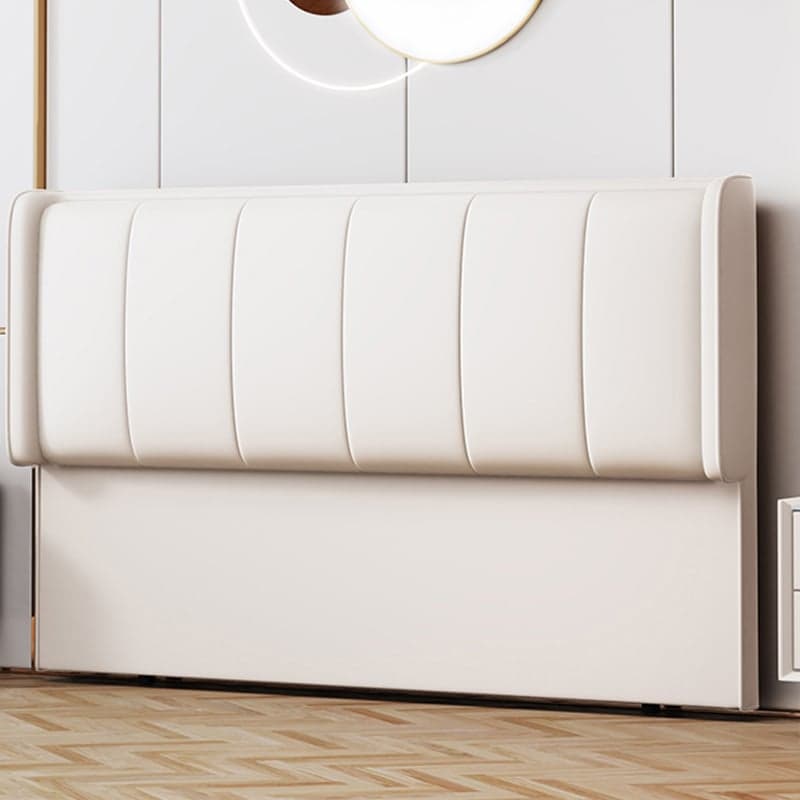 Trendy Panel Headboard in Natural Wood with No Distressing, Rectangle Shape for Twin XL/Full/Queen Bed, Featuring Sponge Upholstery Fill and Standard Height thumbnail 4
