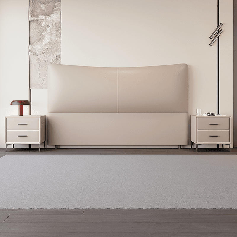 Modish Style Wingback Headboard in Pine Wood with No Distressing, Rectangle Shape for King/Queen/Full Bed, Featuring Sponge Upholstery and Standard Height thumbnail 8