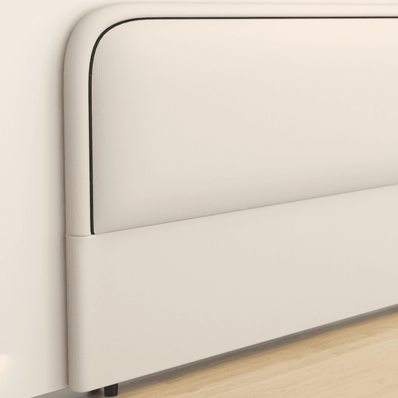 Modish No Distressing Timber Panel Headboard with Arched Shape for King/Queen/Full Bed, Featuring Sponge Fill and Standard Height thumbnail 14