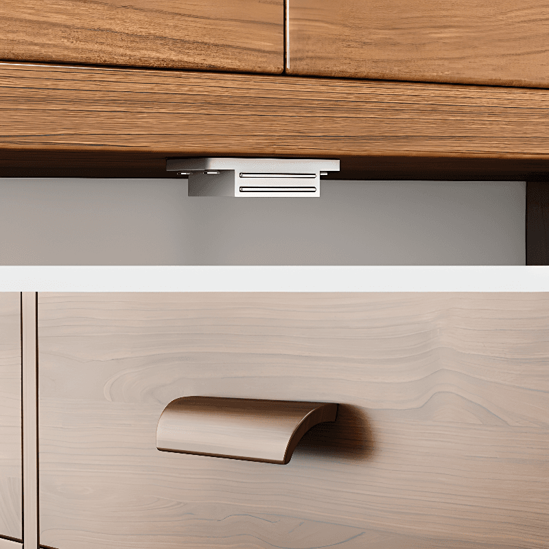Trendy Narrow Kitchen Cabinet Base with Multiple Drawers and Doors, 2/3 Interior Shelves, Compartment Storage, and Lumber Countertop thumbnail 18