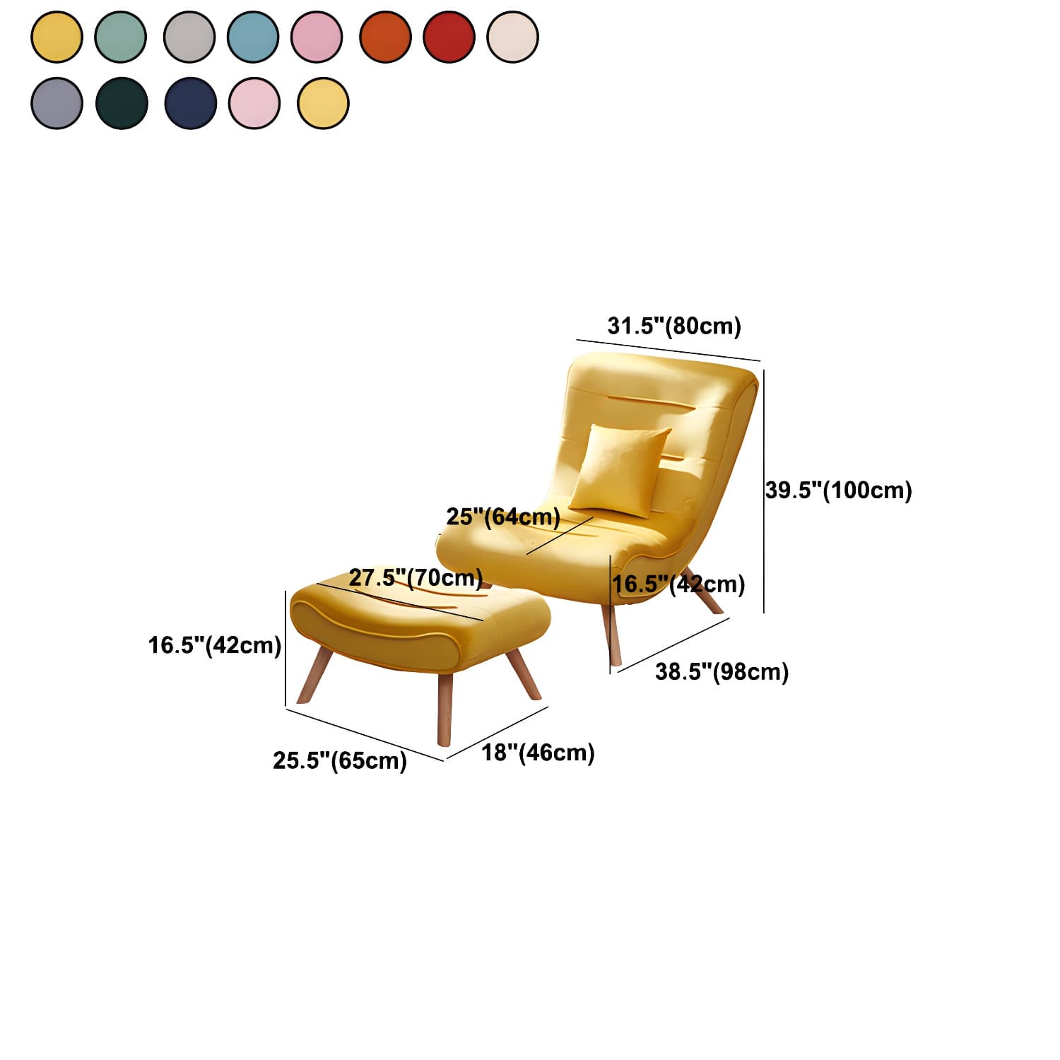 Modern Cushions Rocker Chair Solid Wood Frame Spindle Rocker Chair with Ottoman thumbnail 20