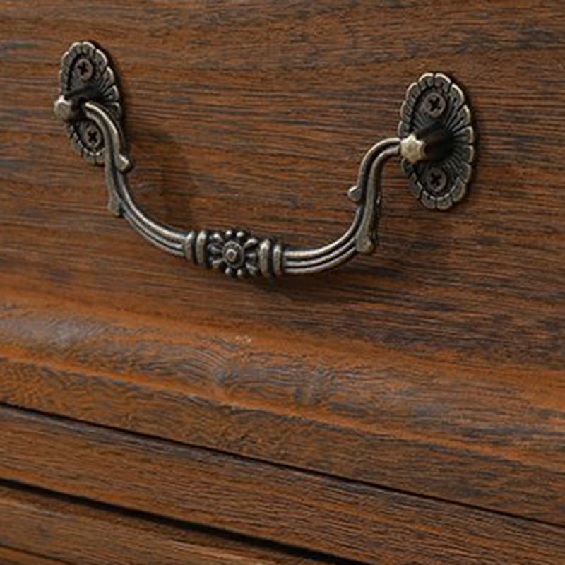 Coastal Style Storage Chest Solid Wood Countertop with Drawers and Doors thumbnail 15