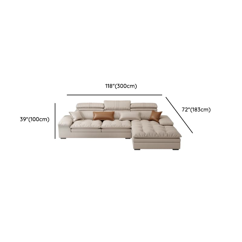 Comfortable L-Shape Corner Sectional Seats 5, Right Hand Facing with Down Seat Fill thumbnail 15