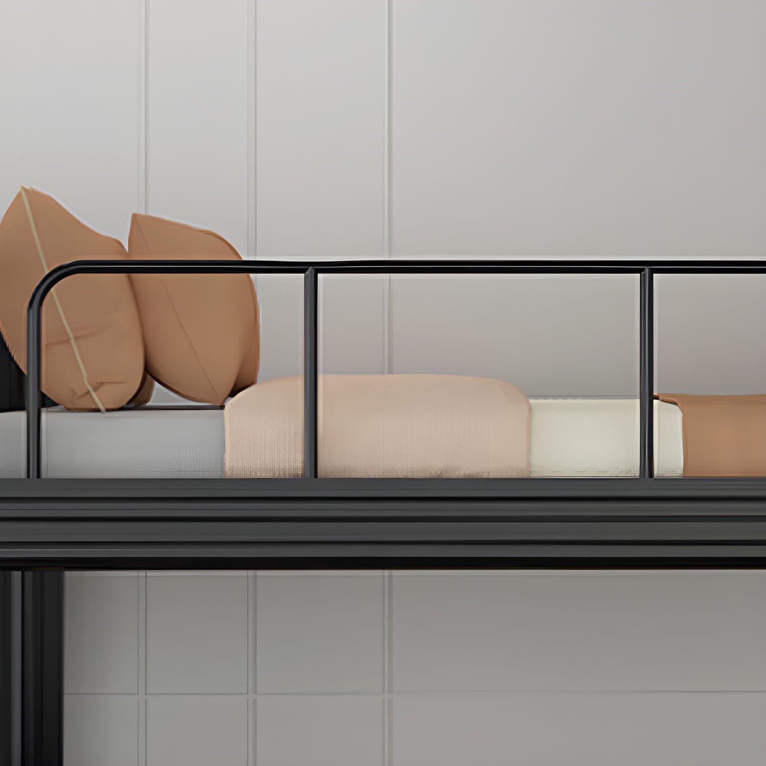 Sleek Iron Frame Modern Bed - Solid Construction and Clean Design for a Restful Sleep thumbnail 10