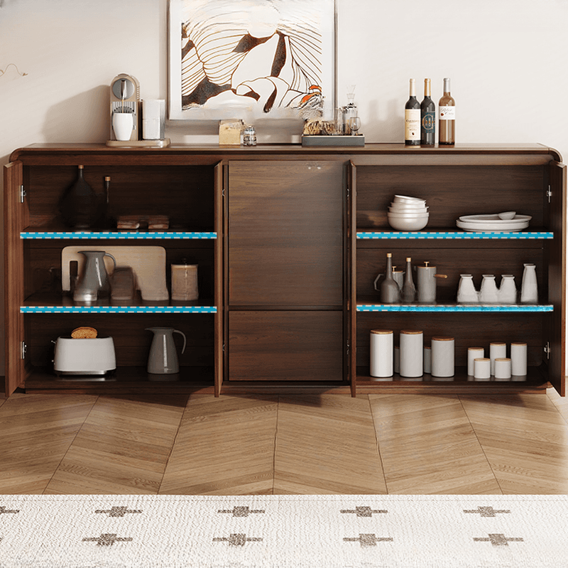 Narrow/Standard/Wide Auburn Sideboard with Lumber Adjustable Shelf, Locker, 3 Drawers and 4 Doors/2 Doors/Single Door thumbnail 3