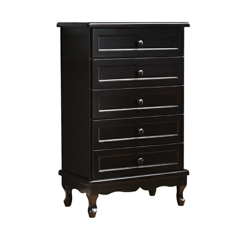 Solid Wood Countertop Storage Chest Traditional Style with Drawers