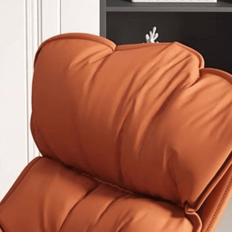 Grey/Chalk/Amber Contemporary Alloy 2 Piece Set Rocking Armchair with Padded Upholstery and Ottoman thumbnail 11