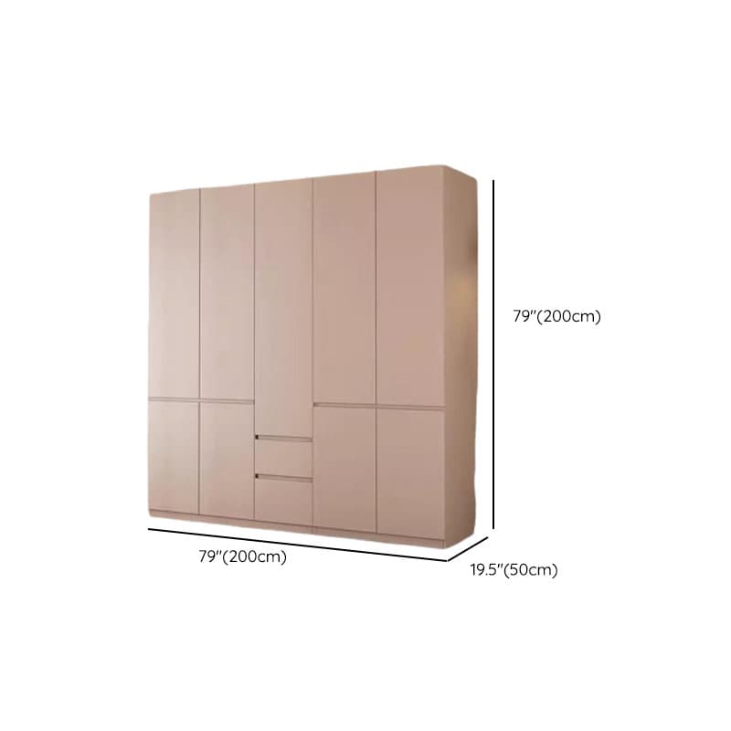 Modish Manufactured Wood Independent Armoire Cabinet with Soft Close Drawer, Soft Close Door, Interior Shelves, and Clothing Rod thumbnail 18