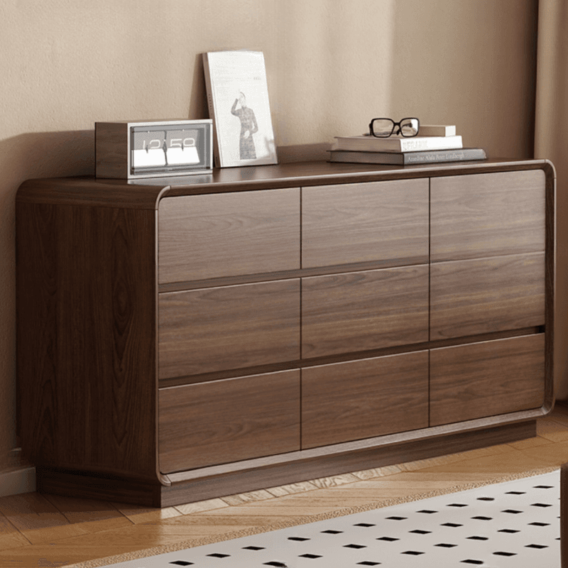 Cocoa Casual Rubberwood Console Dresser/Semainier for Sleeping Quarters with 6/9/5 Drawers in Horizontal/Vertical Orientation thumbnail 1
