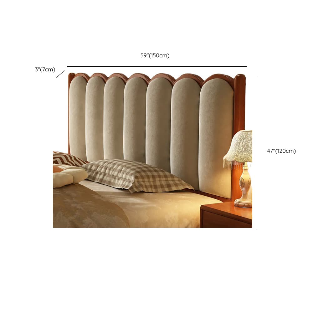 Contemporary Free-standing Standard Queen(60"W x 80"L)/Full(54"W x 75"L) Panel No Distressing With Legs in Wood and Sponge thumbnail 15