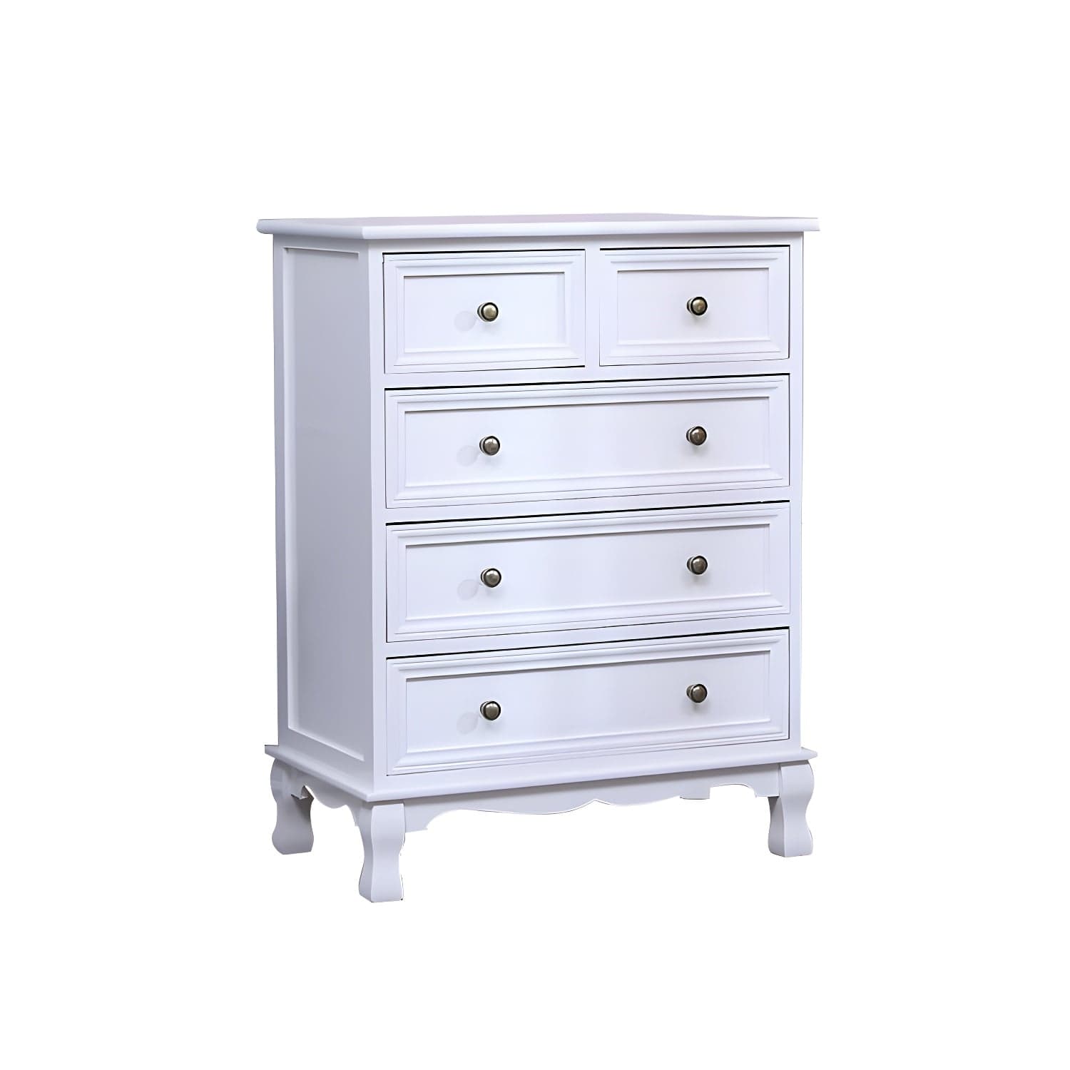 Vintage Solid Wood Dresser 14" W Vertical Storage Chest with Drawers thumbnail 5
