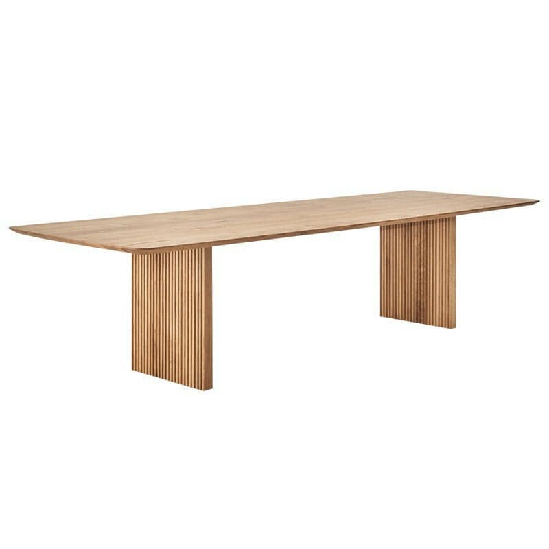 Modern Rectangle Wood Standard Table Height Dining Table , 8 Person/For 6/4 Person Fixed Table thumbnail 2