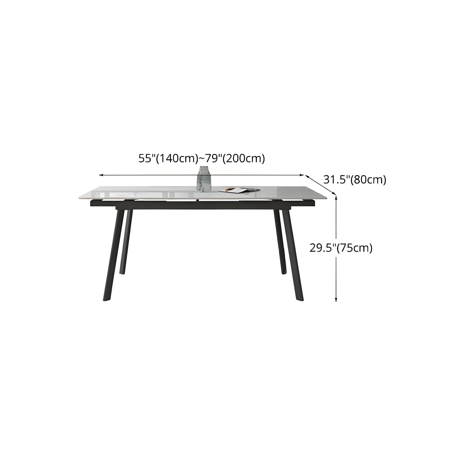 Contemporary 1/4/5/7 Pieces Dining Set Rectangle Dining Table Set with 4 Legs thumbnail 13