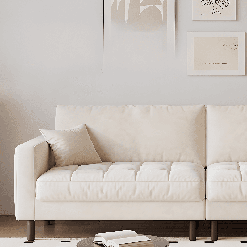 Tear Resistant Standard Sofa with Pu Upholstery in Grey/Light Green/Auburn thumbnail 13