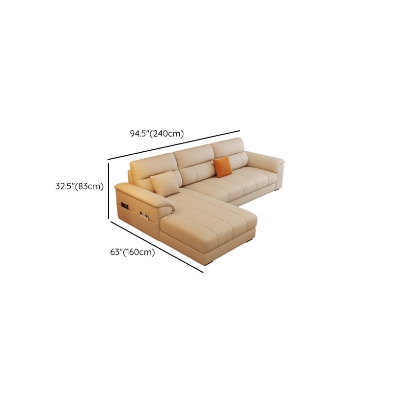 Straight/L-Shape Reversible/Horizontal Sofa/Sofa Recliner with Concealed Support & Natural Wood Frame thumbnail 18