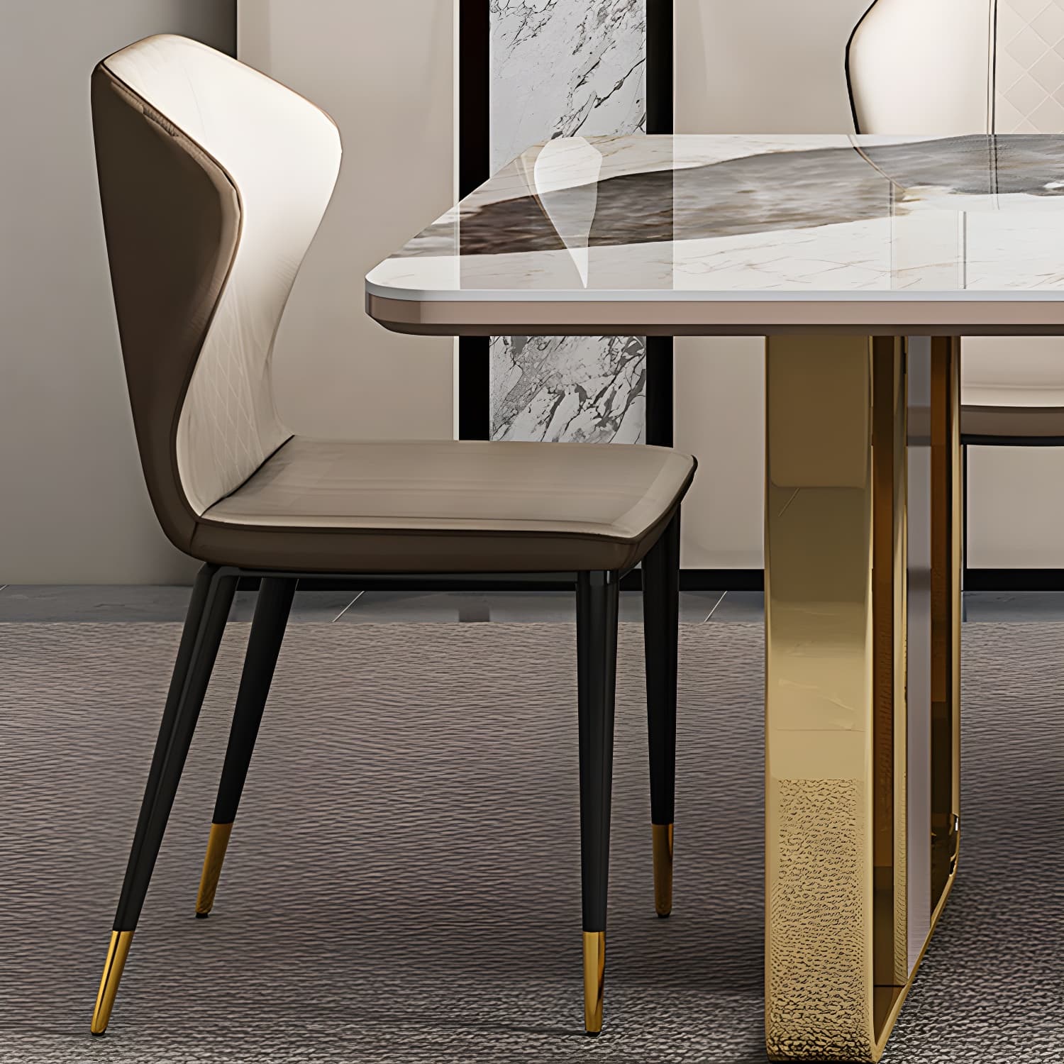 1/5/7/9 Piece Rectangle Shape Modern Style Dining Room Chair Set thumbnail 8