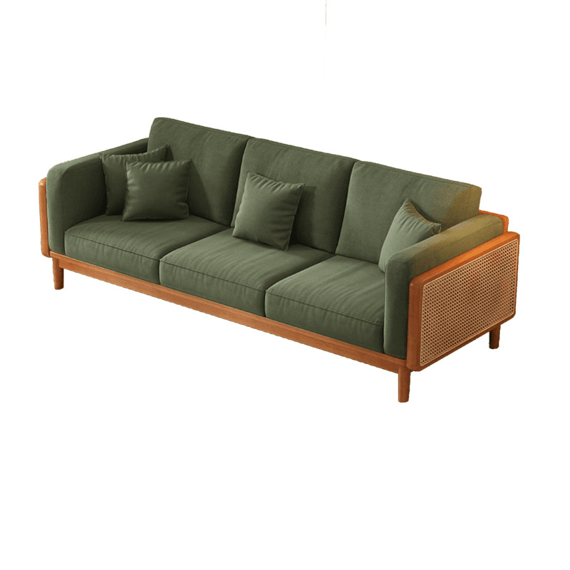 Victorian Style Jade Green Sofa Couch/Single Sofa for Sitting Room with 1 to 5 Pillows thumbnail 17