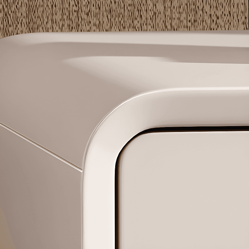 Modish Drawer Storage Bedside Table with 2 Drawers and Laminate Countertop thumbnail 8