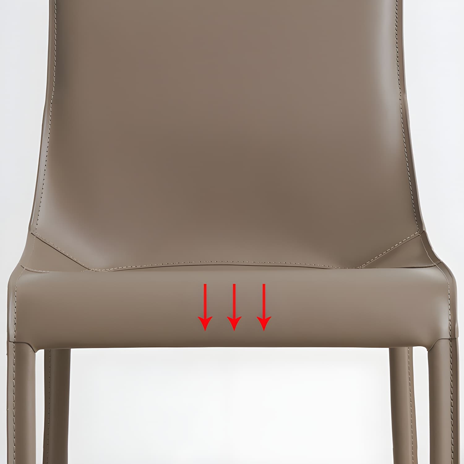 Designer Style Leather Dining Chair Matte Finish Parsons Dining Side Chair thumbnail 14