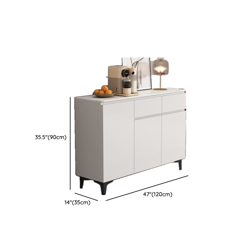 Modish Sideboard with 2 Drawers, 1 Shelf, Larder Storage, Sintered Stone Countertop, and 2/3 Doors thumbnail 24